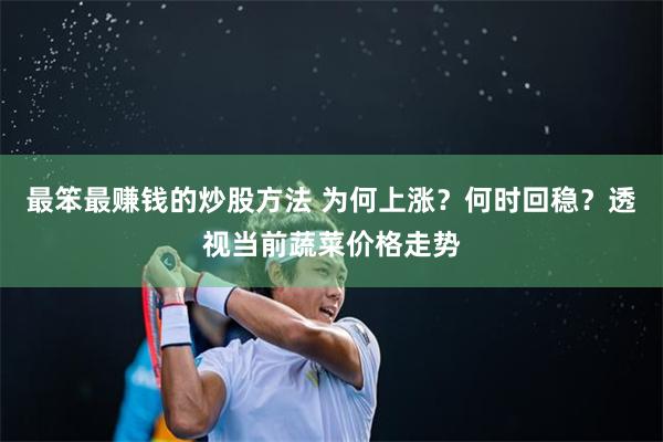 最笨最赚钱的炒股方法 为何上涨？何时回稳？透视当前蔬菜价格走势