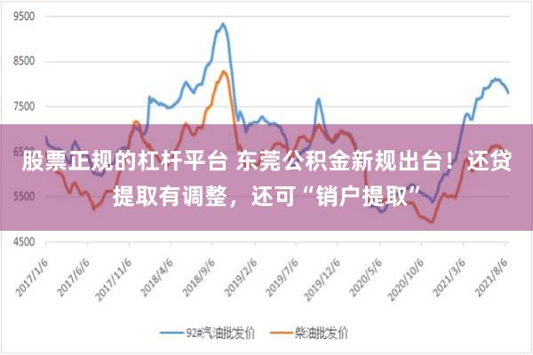 股票正规的杠杆平台 东莞公积金新规出台！还贷提取有调整，还可“销户提取”